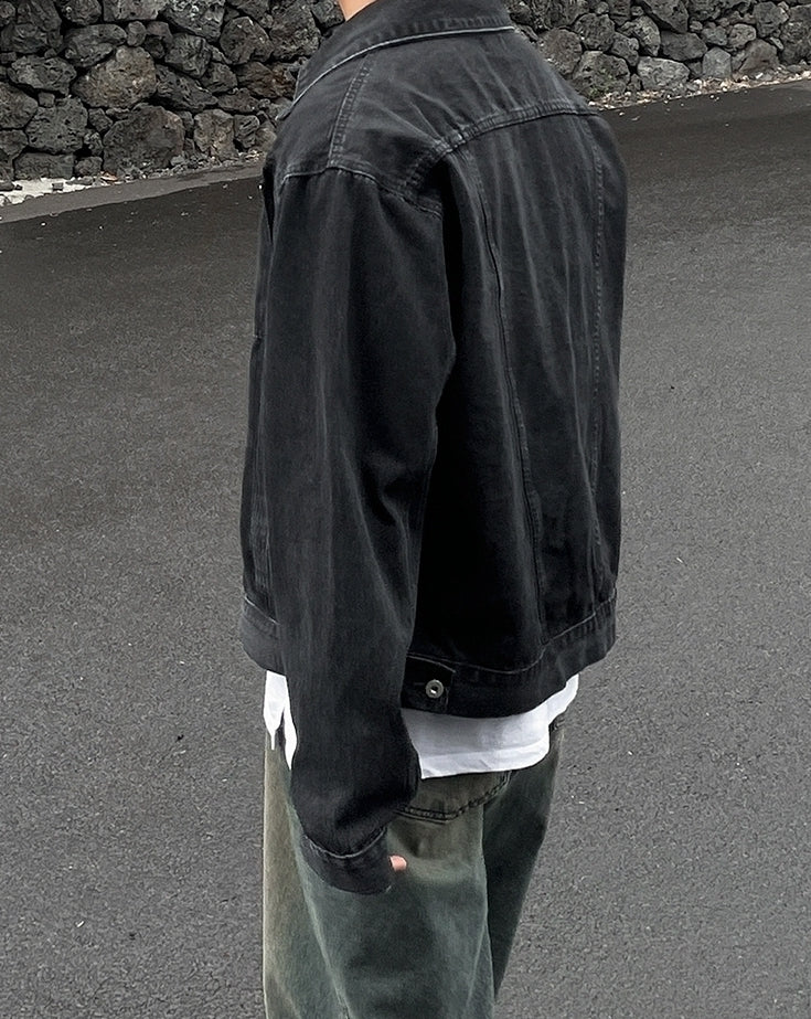 Washed Denim Casual Jacket Stylish Trendy Coat