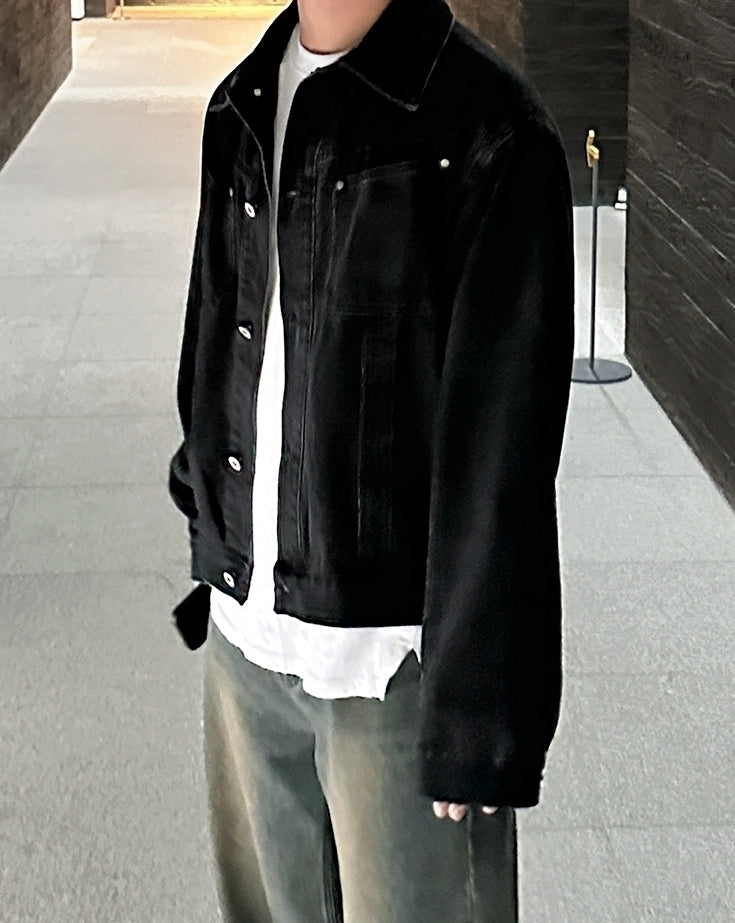 Washed Denim Casual Jacket Stylish Trendy Coat