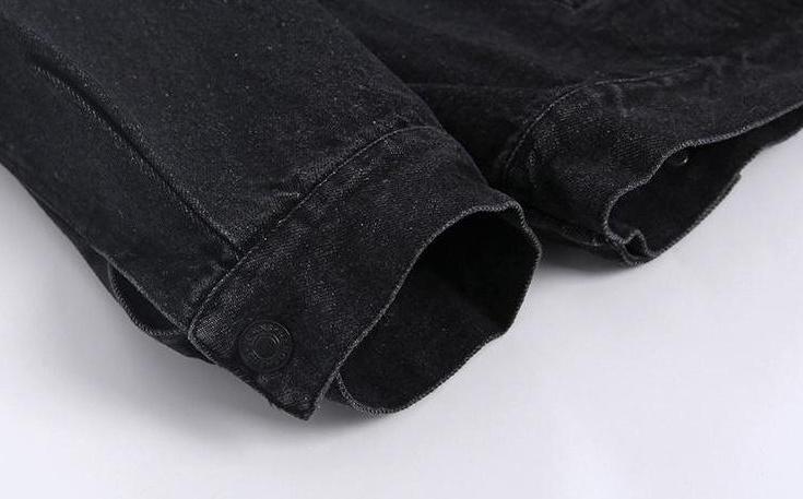 Washed Denim Jacket Trendy Casual Style