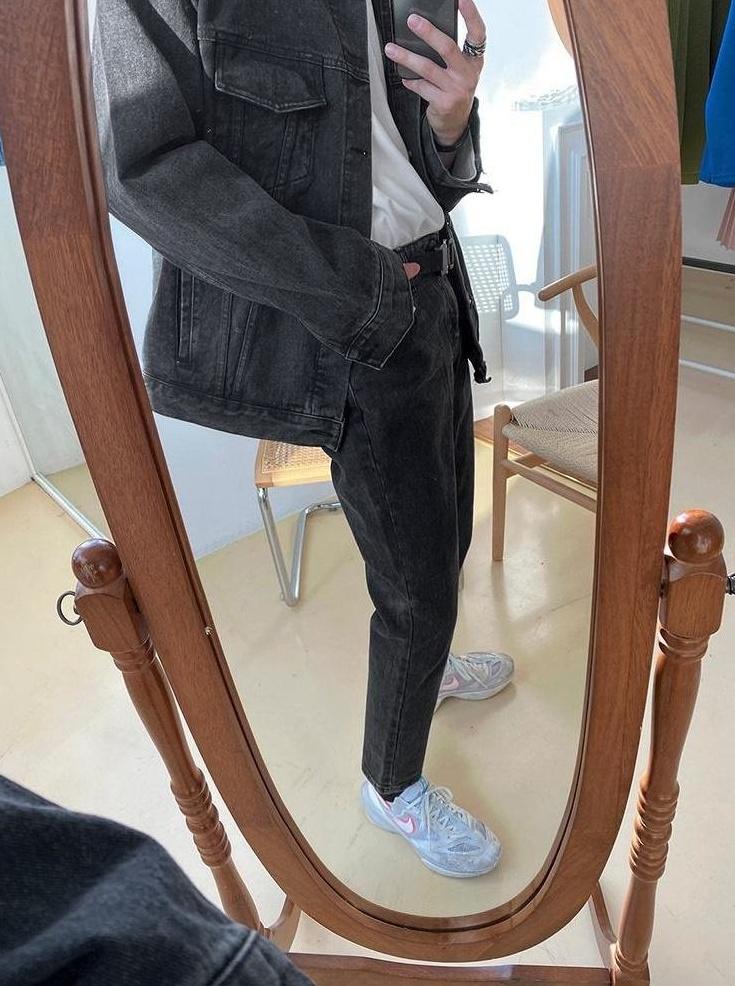 Washed Denim Jacket Trendy Casual Style