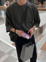 Washed Gray Loose Fit T-Shirt