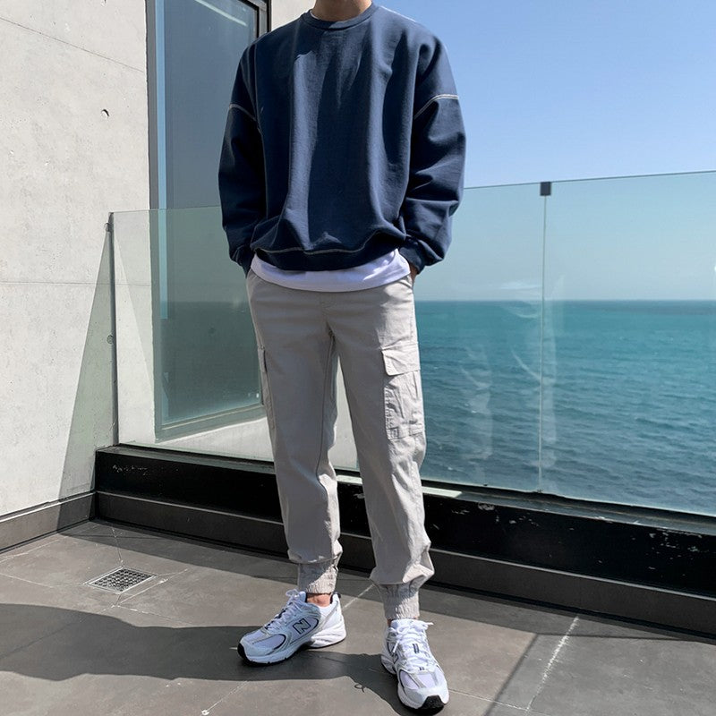 Washed Pullover Loose Sweatshirt