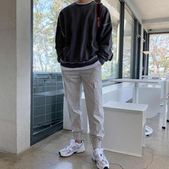 Washed Pullover Loose Sweatshirt