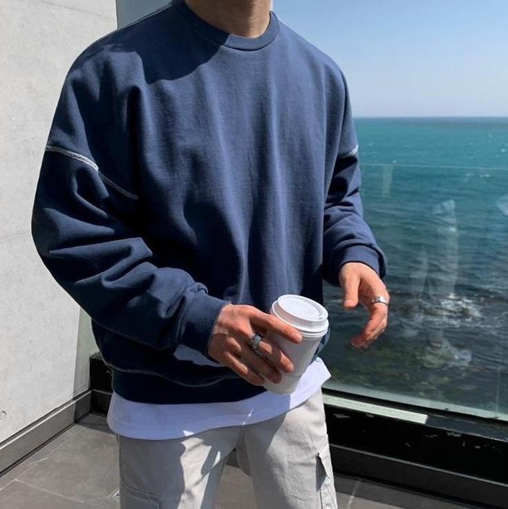 Washed Pullover Loose Sweatshirt