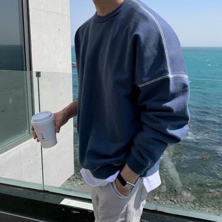 Washed Pullover Loose Sweatshirt