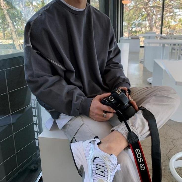 Washed Pullover Loose Sweatshirt