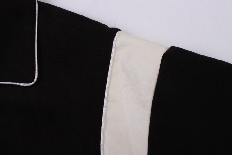 Black Polo Collar Zip Up Jacket