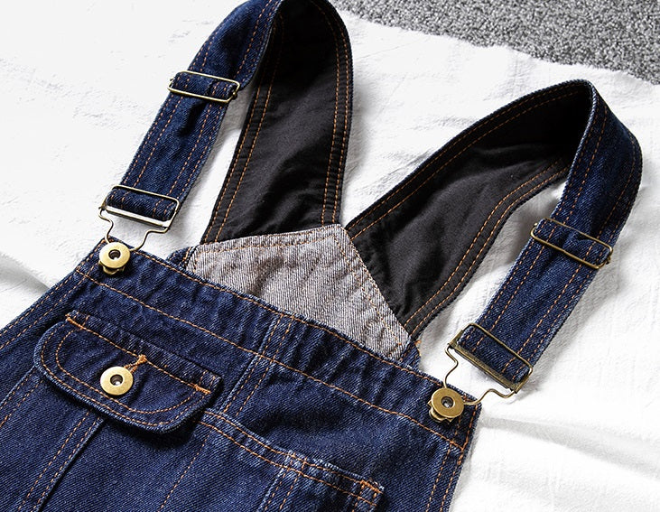 Navy Blue Denim Overall