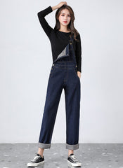 Navy Blue Denim Overall