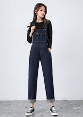 Navy Blue Denim Overall