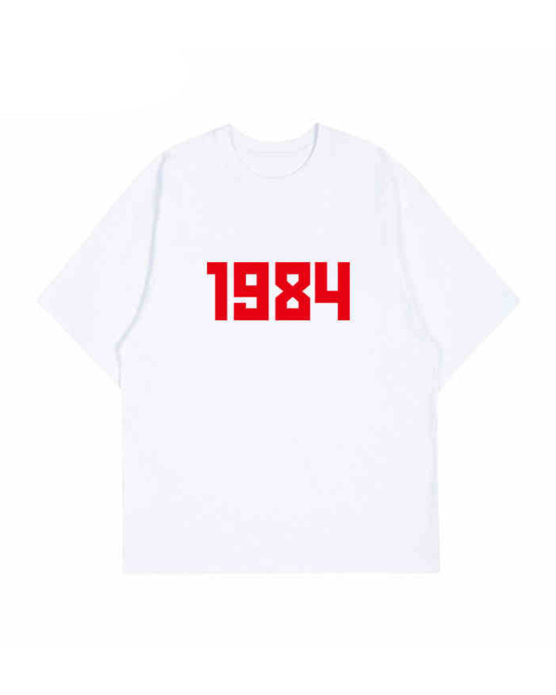 White 1984 Crewneck T-Shirt