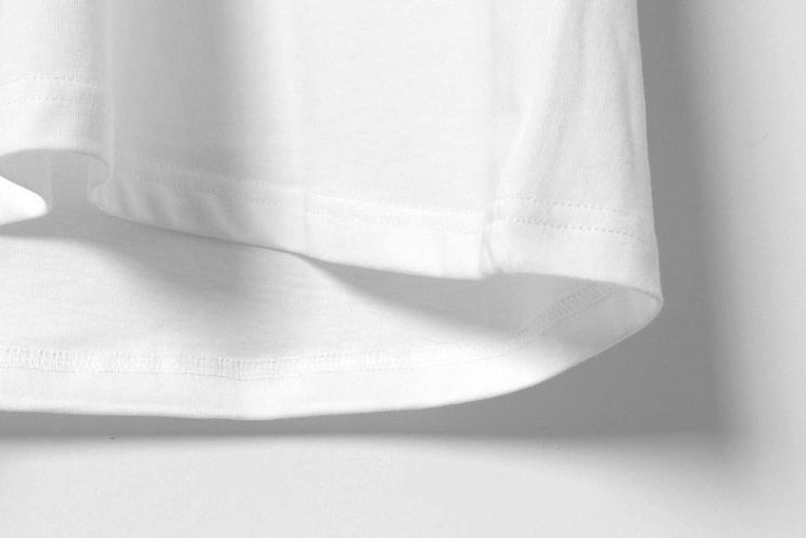 White Black Cats Print T-Shirt