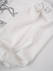 White Bow Graphic Long Sleeve T-Shirt