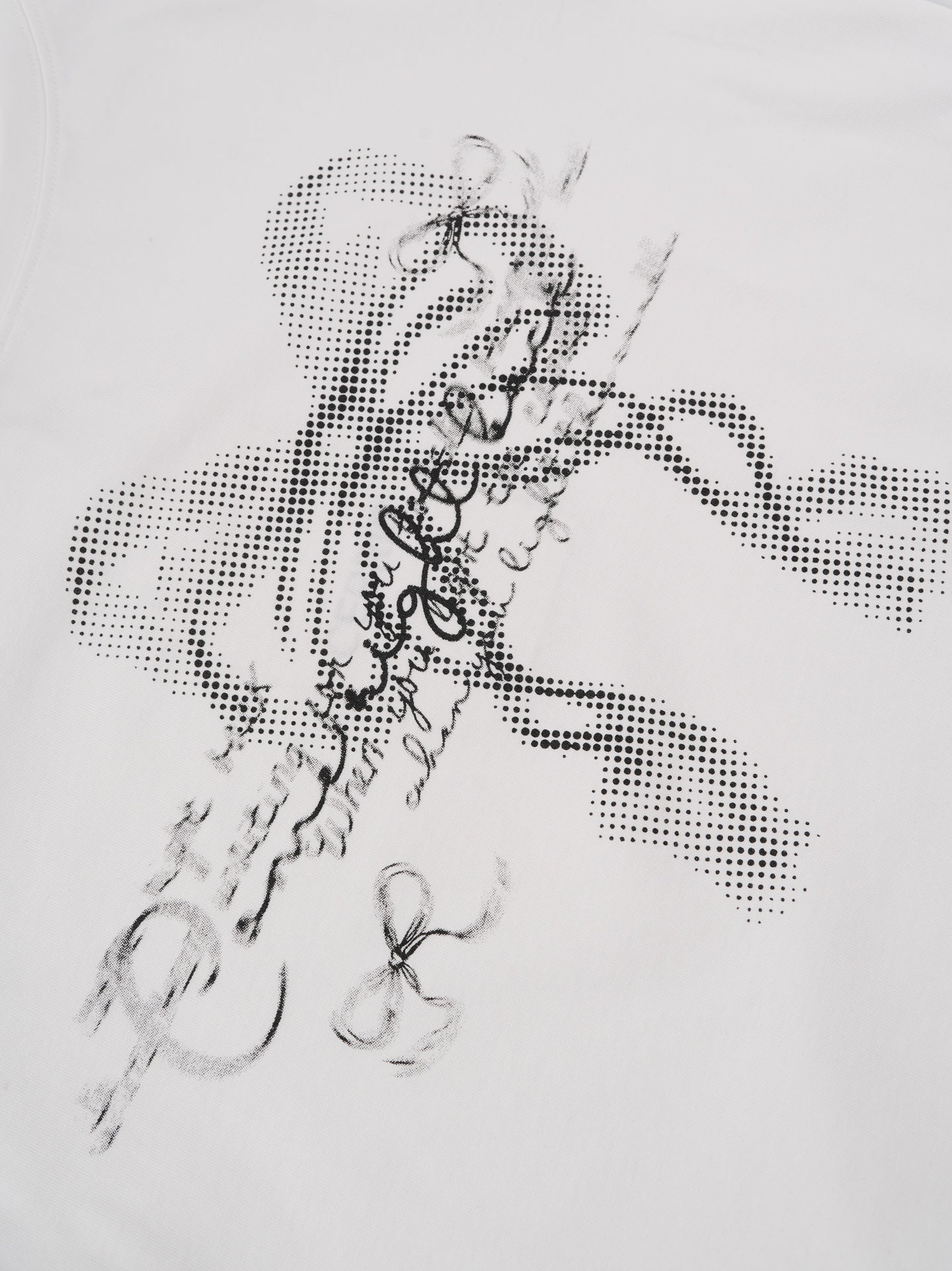 White Bow Graphic Long Sleeve T-Shirt