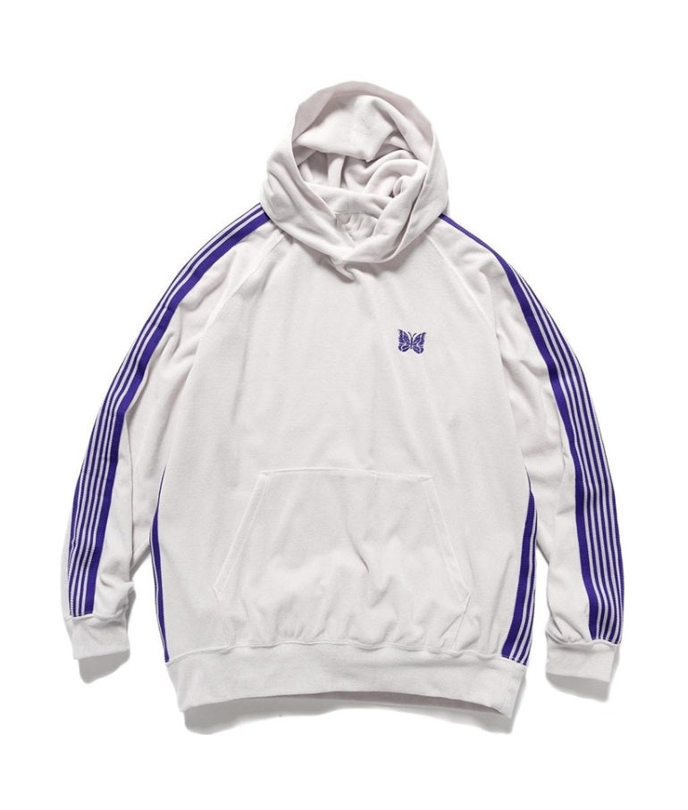 White Butterfly Stripes Track Hoodie