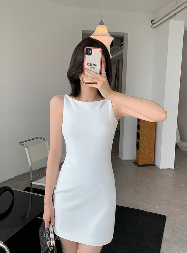 White Casual A-Line Dress
