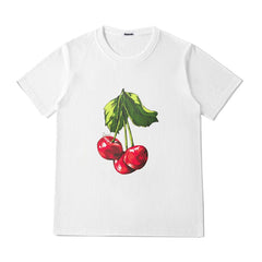 White Cherry Graphic T-Shirt