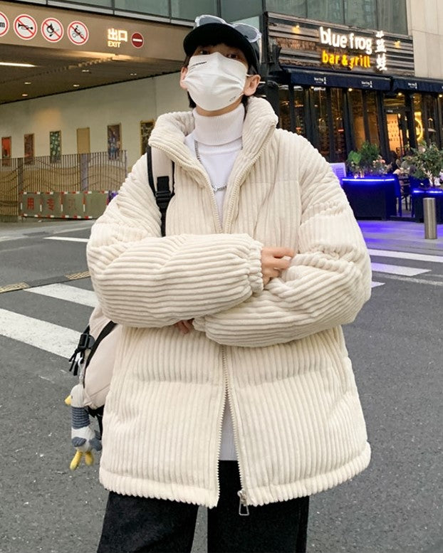 White Chunky Corduroy Jacket