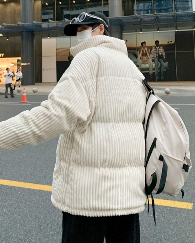 White Chunky Corduroy Jacket