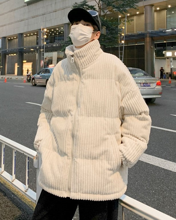 White Chunky Corduroy Jacket