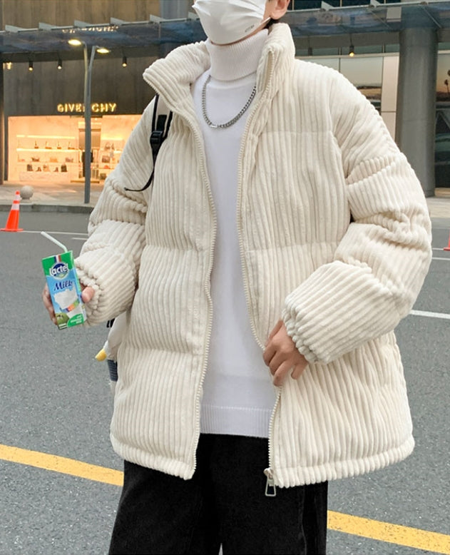 White Chunky Corduroy Jacket
