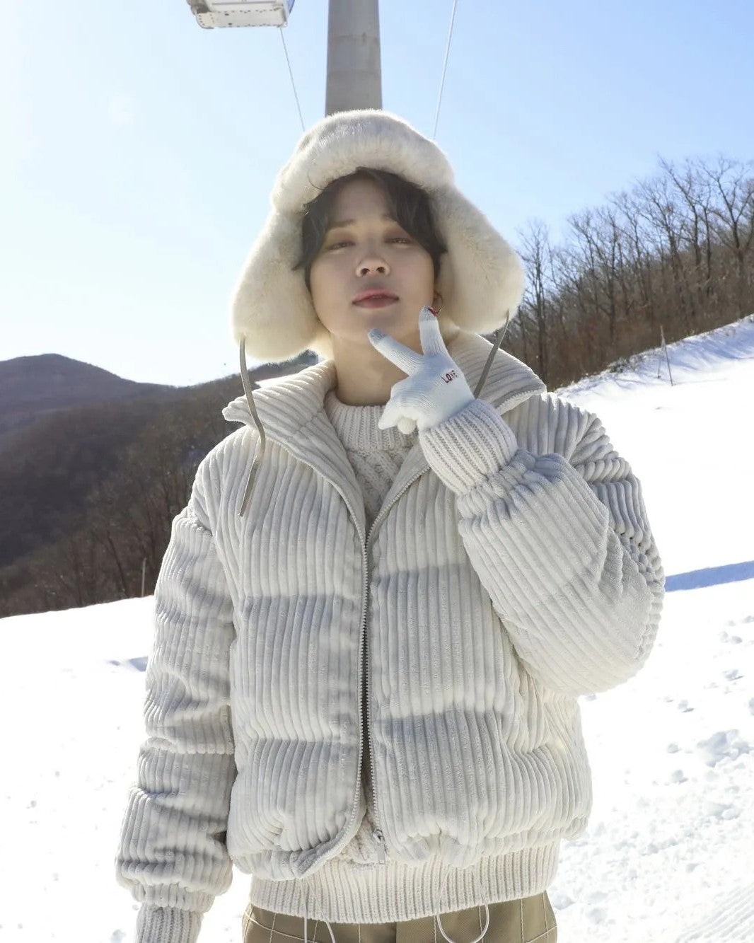 White Chunky Corduroy Jacket