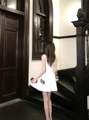 White Classic Formal Dress