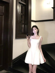 White Classic Formal Dress