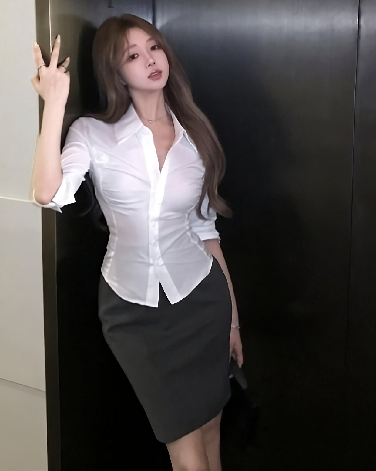 White Classic Slim Fit Shirt
