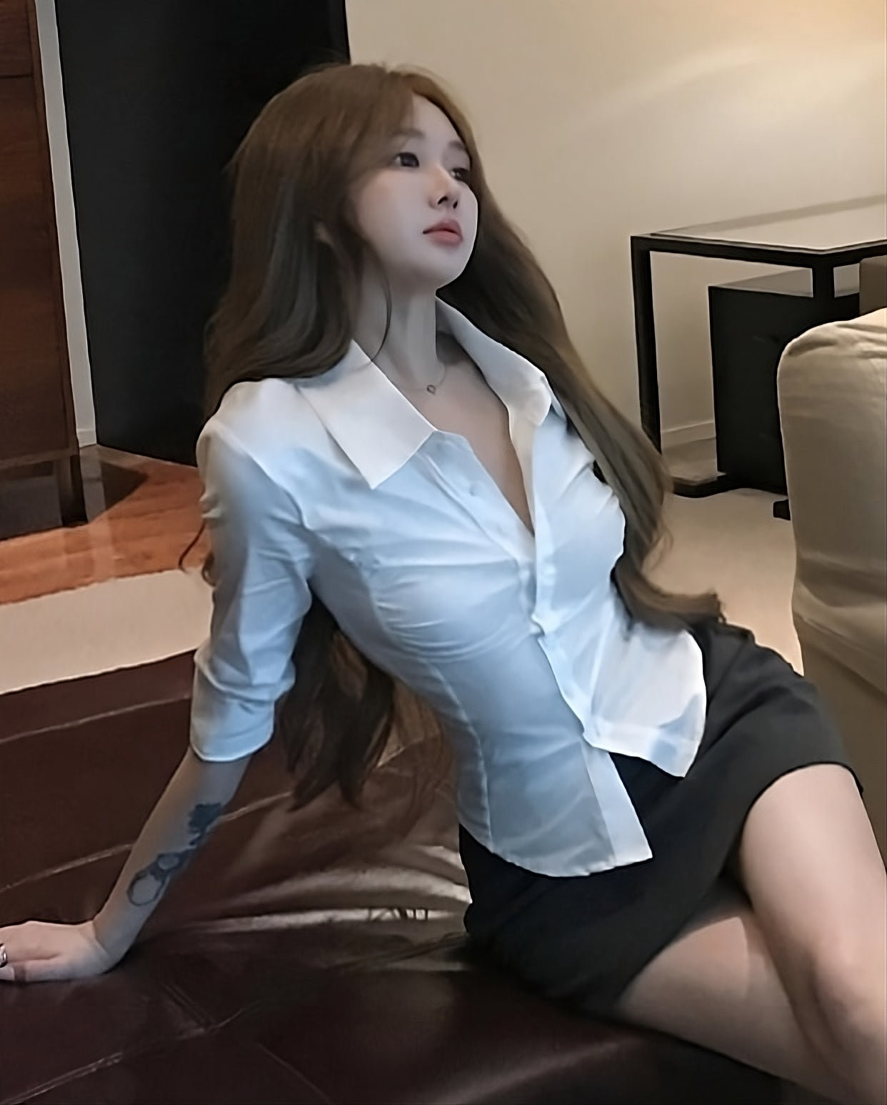 White Classic Slim Fit Shirt