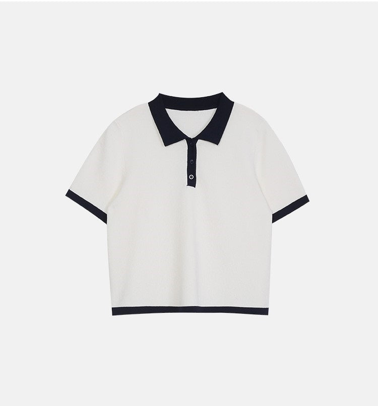 White Collared Polo Shirt