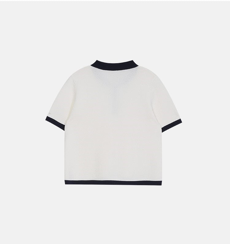 White Collared Polo Shirt