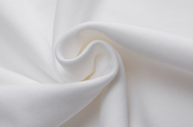 White Contrast Crewneck T-Shirt