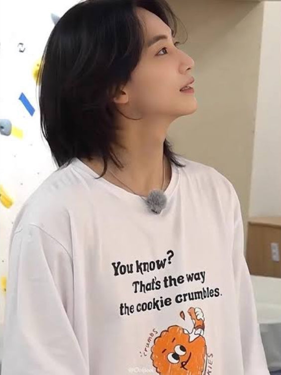 White Cookie Crumble Crewneck T-Shirt