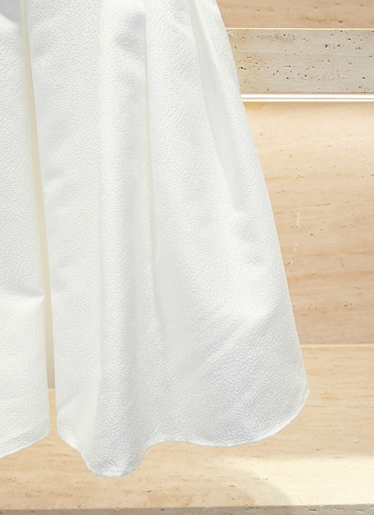 White Crystal Embellished Cocktail Dress