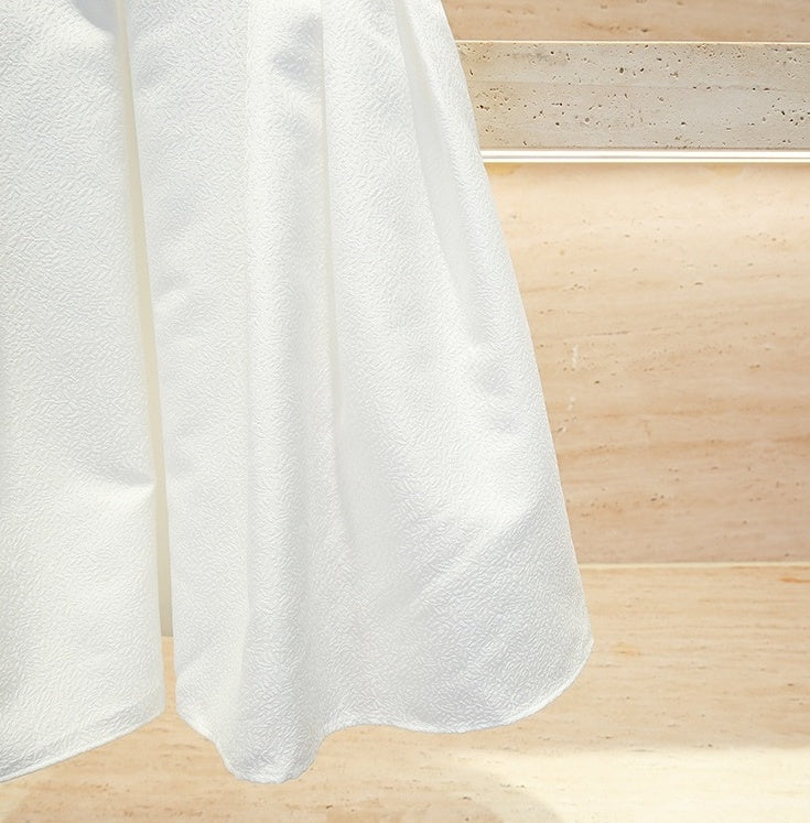 White Crystal Embellished Cocktail Dress