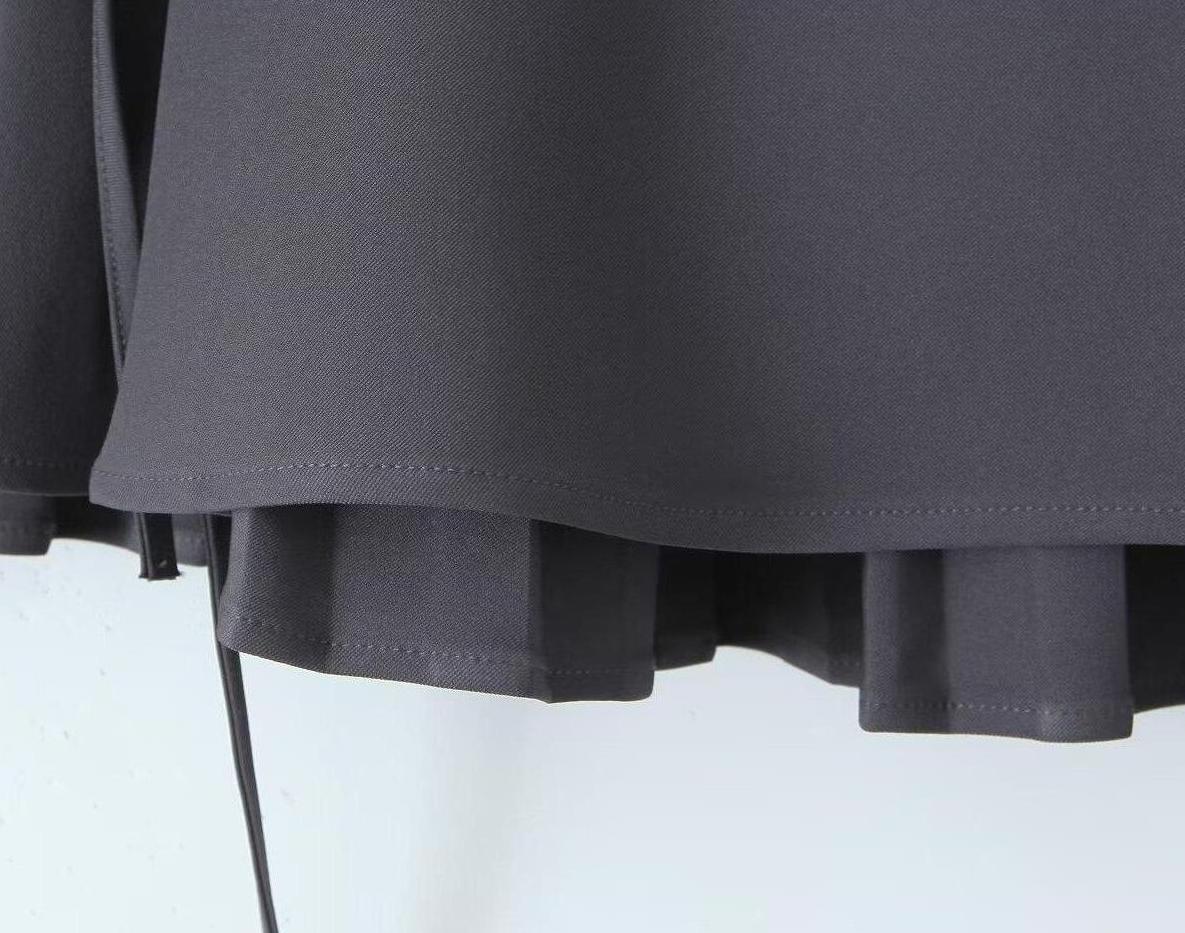 White Drawstring Ribbon Skirt