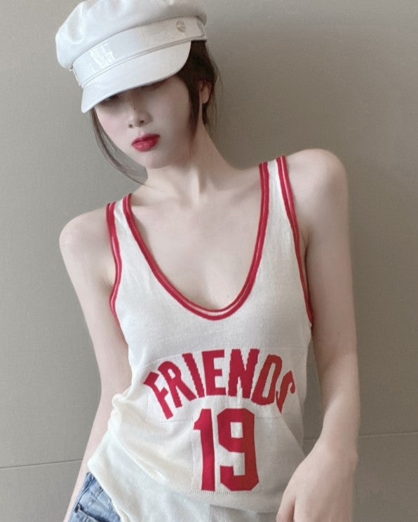 White Friends 19 Tank Top