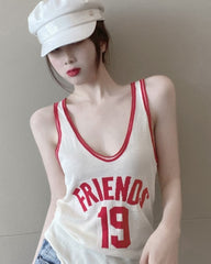 White Friends 19 Tank Top