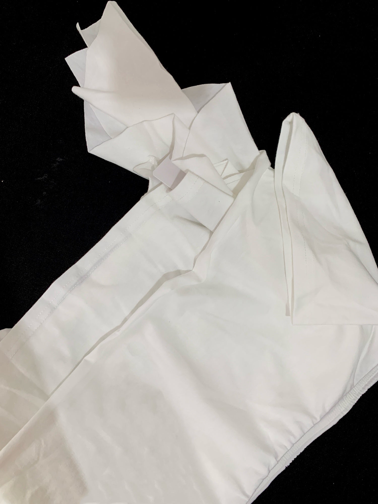 White Graphic Car Reconstructed Skirt