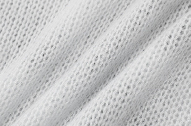 White Graphic Number Jersey Style Sweater