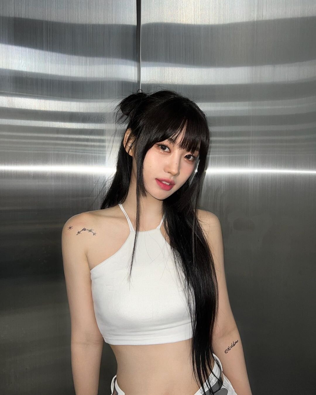 White Halter Crop Top