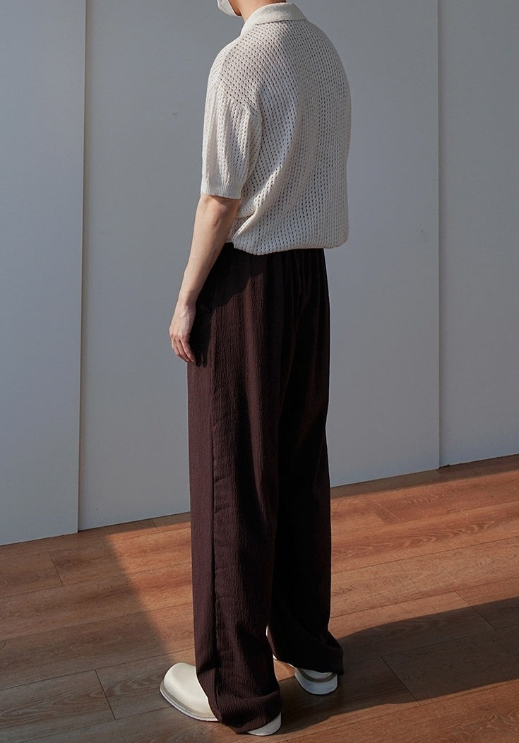 Vintage Knit Polo Short Sleeve Shirt