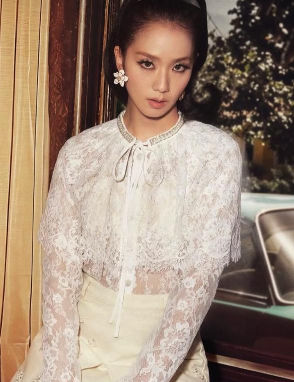 White Lace Cape Style Blouse