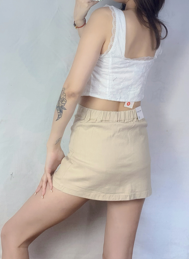 White Lace Open Front Top
