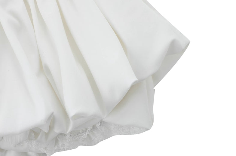 White Leg Bubble Bloomers Shorts