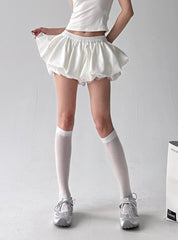 White Leg Bubble Bloomers Shorts