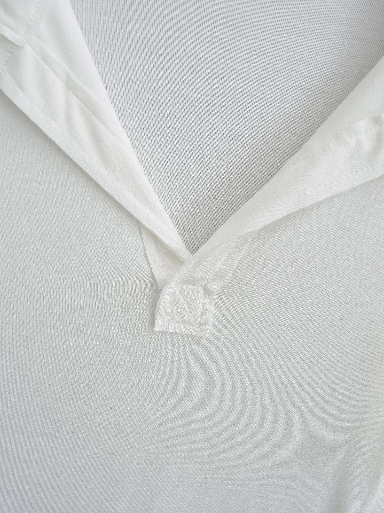 White Long Sleeves Polo Shirt
