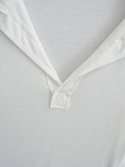 White Long Sleeves Polo Shirt