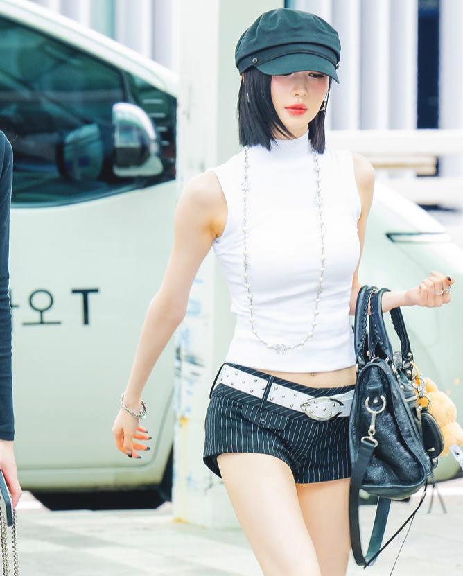 White Mock-Neck Tank Top